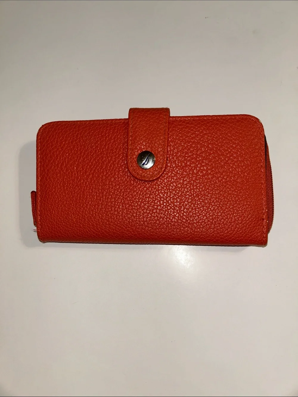 Nautica Leather Phone Wallet Case - Orange